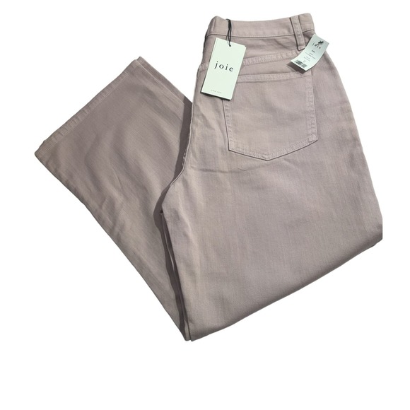 JOIE NWT Serie Pant Pale Mauve High Waist SIZE 8‎ Cropped Length Flare - Picture 1 of 5